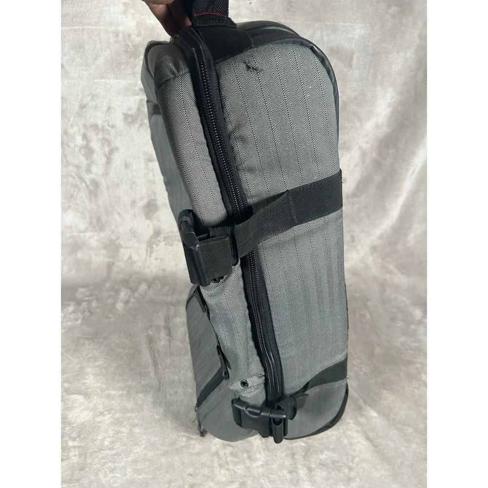 Oakley AP Tactical Field Gear Roller Carry On Gray Black Zipper Luggage Bag